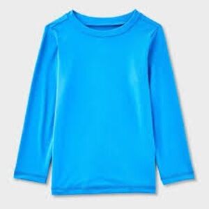 NEW Cat & Jack Vibrant Blue Kids Rashguard